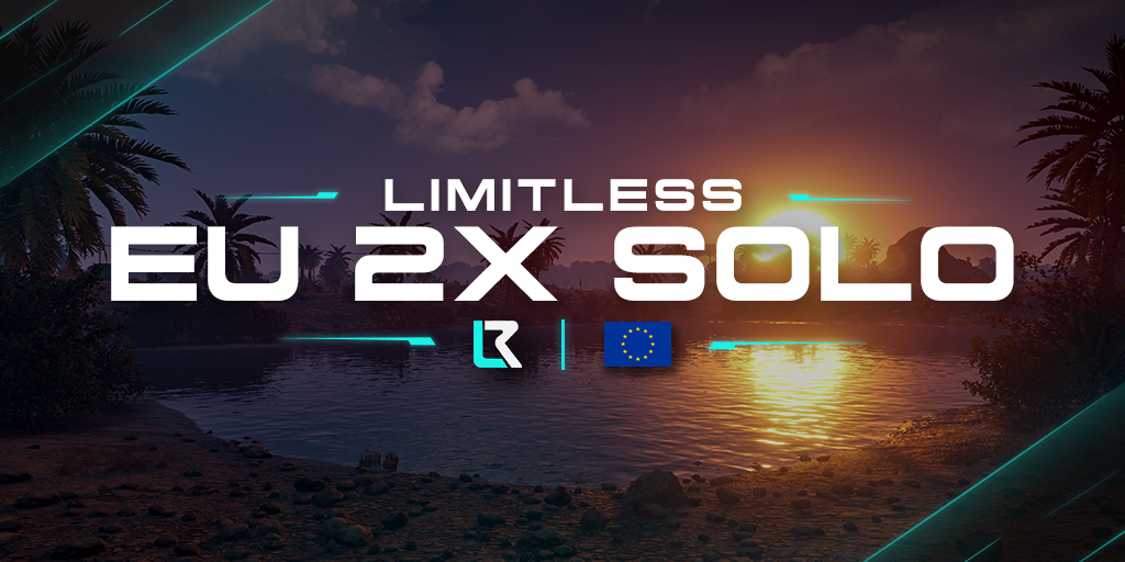 Баннер сервера EU Limitless 2x Solo Only | No BP Wipes|Noob Friendly|x2|Max 1