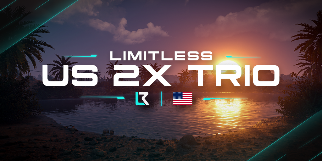 Баннер сервера US Limitless 2x Solo/Duo/Trio|No BP Wipes|Team BPs|Noob Friendl